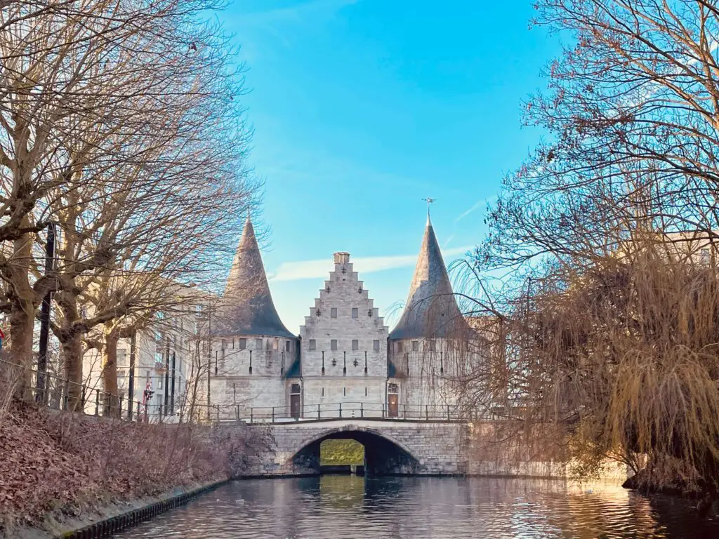 Foto van gracht in Gent