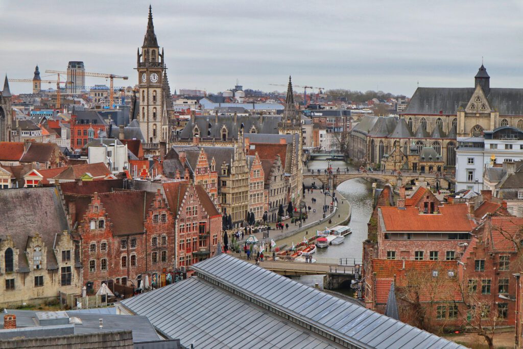 Uitzicht over Gent