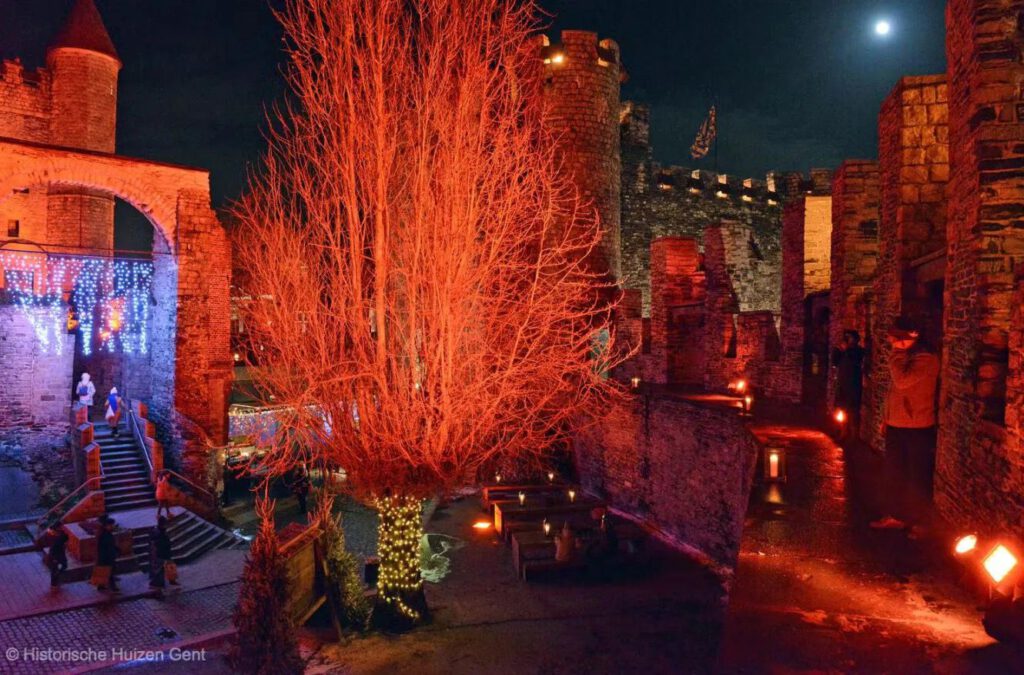 Winterwonder Kasteel Gravensteen in kerstsfeer