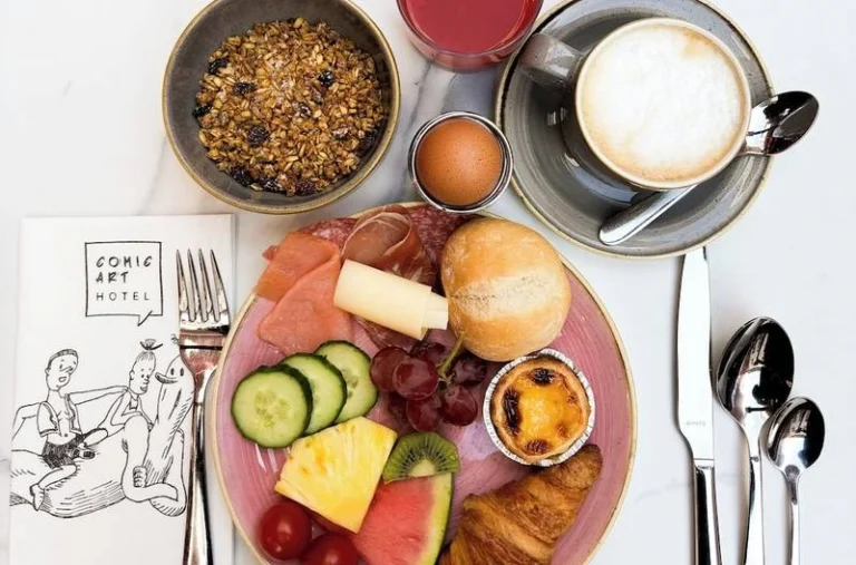 Comic Art Hotel ontbijt