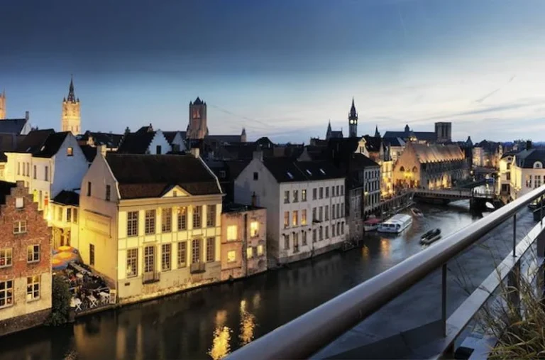 uitzicht over Gent vanuit Hotel Harmony